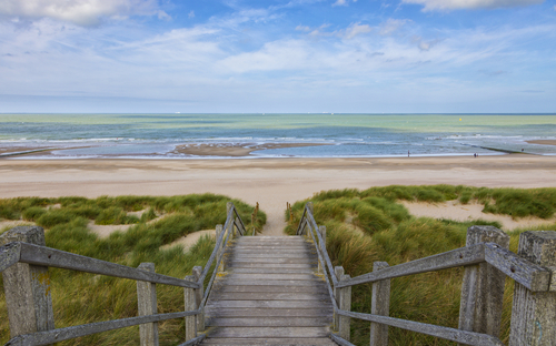 Nordseestrand in Blankenberge, Belgien